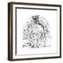 Nerve Cells, 1894-Santiago Ramon y Cajal-Framed Giclee Print