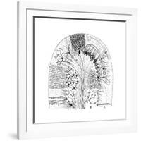 Nerve Cells, 1894-Santiago Ramon y Cajal-Framed Giclee Print