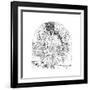 Nerve Cells, 1894-Santiago Ramon y Cajal-Framed Giclee Print