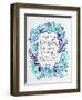 Nerve - Silver and Navy-Cat Coquillette-Framed Giclee Print