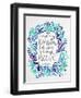 Nerve - Silver and Navy-Cat Coquillette-Framed Giclee Print