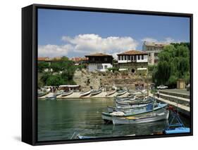 Nessebur Harbour, Bulgaria-G Richardson-Framed Stretched Canvas