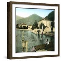 Nesso (Italy), the Jetty-Leon, Levy et Fils-Framed Photographic Print