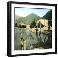 Nesso (Italy), the Jetty-Leon, Levy et Fils-Framed Photographic Print