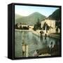 Nesso (Italy), the Jetty-Leon, Levy et Fils-Framed Stretched Canvas