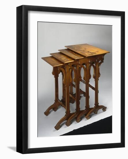 Nest of Four Art Nouveau Style Tables-Emile Galle-Framed Giclee Print