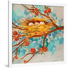 Nest With Buds-null-Framed Premium Giclee Print