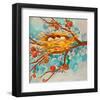 Nest With Buds-null-Framed Art Print