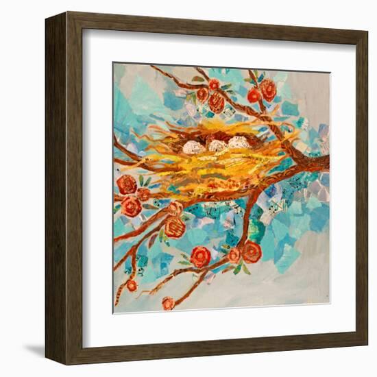 Nest With Buds-null-Framed Art Print