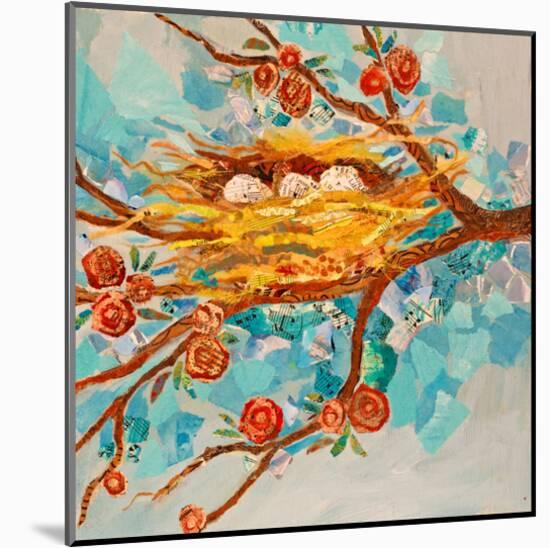 Nest With Buds-null-Mounted Art Print