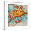 Nest With Buds-null-Framed Art Print