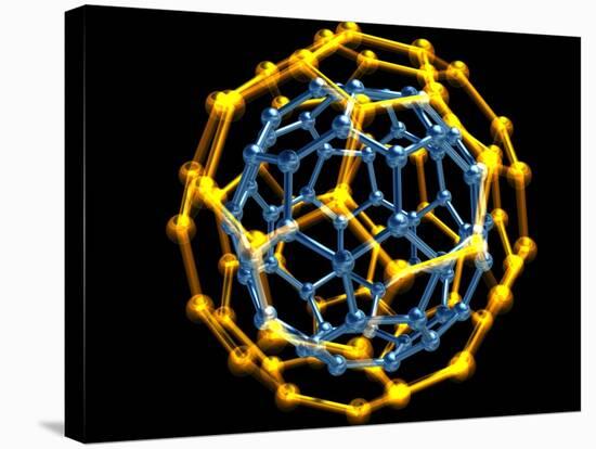 Nested Fullerene Molecules-PASIEKA-Stretched Canvas