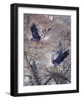 Nesting Time - Great Blue Herons-Jeff Tift-Framed Giclee Print