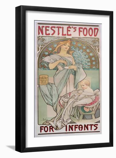 Nestle's Food for Infants, 1897-Alphonse Mucha-Framed Giclee Print