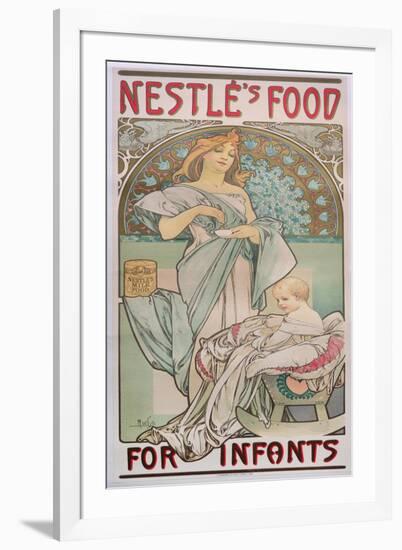 Nestle's Food for Infants, 1897-Alphonse Mucha-Framed Giclee Print