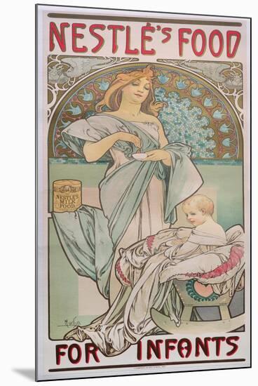 Nestle's Food for Infants, 1897-Alphonse Mucha-Mounted Giclee Print