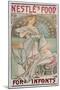 Nestle's Food for Infants, 1897-Alphonse Mucha-Mounted Giclee Print