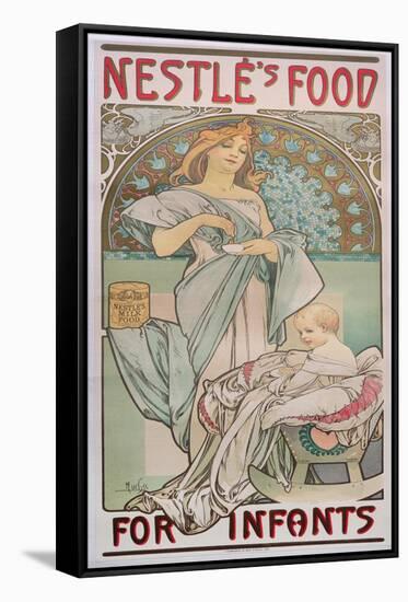 Nestle's Food for Infants, 1897-Alphonse Mucha-Framed Stretched Canvas