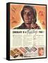 Nestle's, Propaganda Chocolate Sweets WWII Chocolate Is a Fighting Food, USA, 1940-null-Framed Stretched Canvas