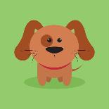 Cute Cartoon Dog-Nestor David Ramos Diaz-Art Print