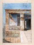 Ancient Egyptian Temple, 19th Century-Nestor l'Hote-Stretched Canvas