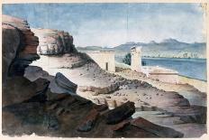 Mural from El-Kab, Egypt, 1841-Nestor l'Hote-Framed Giclee Print