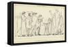 Nestor's Sacrifice-John Flaxman-Framed Stretched Canvas