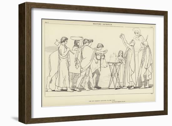 Nestor's Sacrifice-John Flaxman-Framed Giclee Print