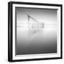 Net at Pool BW-Moises Levy-Framed Photographic Print