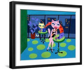 Net Cafe-MASACO-Framed Giclee Print