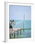 Net Fishing, Caye Caulker, Belize-Russell Young-Framed Photographic Print