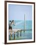 Net Fishing, Caye Caulker, Belize-Russell Young-Framed Photographic Print