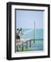 Net Fishing, Caye Caulker, Belize-Russell Young-Framed Photographic Print