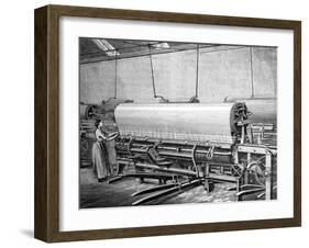 Net Loom in the Stuart's Factory, C1880-null-Framed Giclee Print