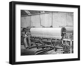 Net Loom in the Stuart's Factory, C1880-null-Framed Giclee Print