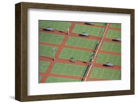 Netball Courts, Auckland Netball Center, Mount Wellington, Auckland, North Island, New Zealand-David Wall-Framed Photographic Print