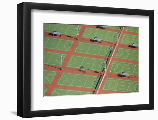 Netball Courts, Auckland Netball Center, Mount Wellington, Auckland, North Island, New Zealand-David Wall-Framed Photographic Print