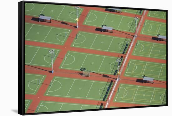 Netball Courts, Auckland Netball Center, Mount Wellington, Auckland, North Island, New Zealand-David Wall-Framed Stretched Canvas