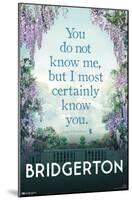 Netflix Bridgerton - You Don't Know Me-Trends International-Mounted Poster