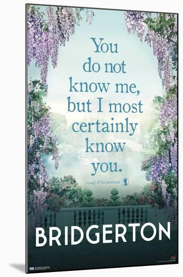 Netflix Bridgerton - You Don't Know Me-Trends International-Mounted Poster