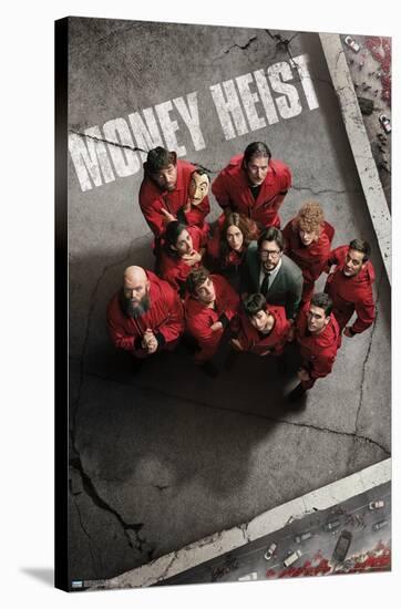 Netflix La Casa de Papel - Money Heist Roof-Trends International-Stretched Canvas