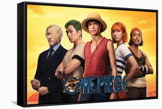 Netflix One Piece - Collage-Trends International-Framed Stretched Canvas