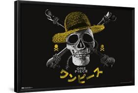 Netflix One Piece - Skull Logo-Trends International-Framed Poster