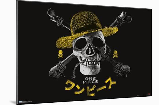 Netflix One Piece - Skull Logo-Trends International-Mounted Poster