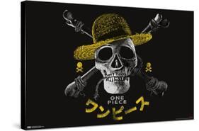 Netflix One Piece - Skull Logo-Trends International-Stretched Canvas