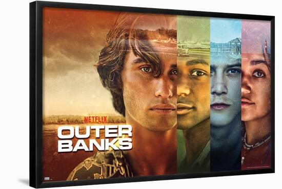 Netflix Outer Banks - Faces-Trends International-Framed Poster