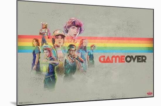 Netflix Stranger Things 3 - Game Over-Trends International-Mounted Poster