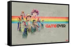 Netflix Stranger Things 3 - Game Over-Trends International-Framed Stretched Canvas