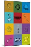 Netflix Stranger Things - Minimalist Icons-Trends International-Mounted Poster