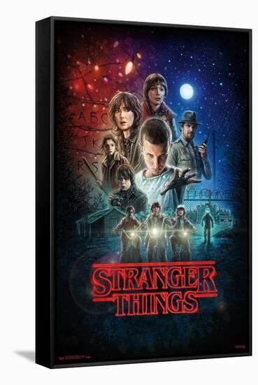 Netflix Stranger Things - One Sheet-Trends International-Framed Stretched Canvas